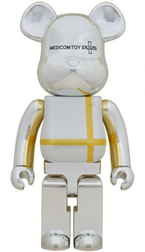 ベアブリック 1000％ BE@RBRICK MEDICOM TOY PLUS SILVER CHROME Ver.