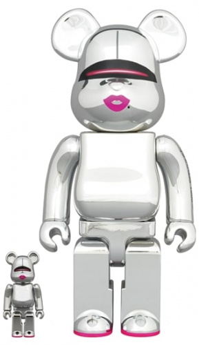 ベアブリック 400％ BE@RBRICK SORAYAMA × 2G SILVER Ver. 100％ & 400％