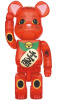 ベアブリック 400％ BE@RBRICK 招き猫 梅透明