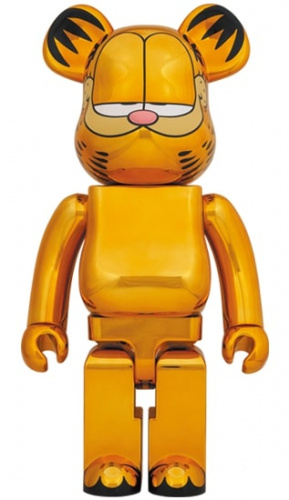 ベアブリック 1000％ BE@RBRICK GARFIELD GOLD CHROME Ver. ガーフィールド ゴールド クローム