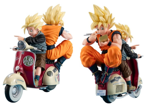 ドラゴンボール デスクトップリアルマッコイEX ドラゴンボールZ スーパーサイヤ人孫悟空＆スーパーサイヤ人孫悟飯＆バイク