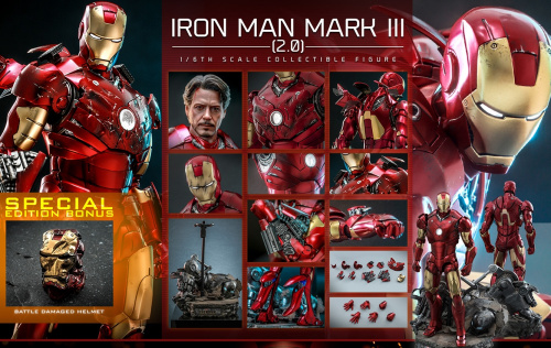 MMS664D48B 【ムービー・マスターピース DIECAST】 『アイアンマン』 1/6スケールフィギュア　アイアンマン・マーク3 (2.0版)[ボーナスアクセサリー付き]