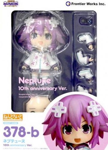 ねんどろいど 378-b ネプテューヌ 10th anniversary Ver.（【生誕10周年記念ねんどろいどネプテューヌ付き完全受注生産限定版】特別総集編「超次元ゲイム ネプテューヌ Hi☆Light」ブルーレイ《前編》同梱）