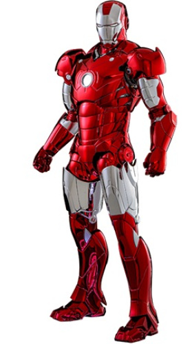MMS744D64 ムービー・マスターピース DIECAST アイアンマン 1/6スケールフィギュア アイアンマン・マーク3(レッド&シルバー・クロムカラー)