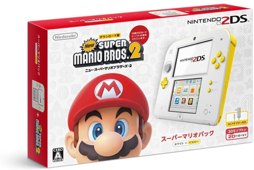 [2DS]ニンテンドー2DS 本体 スーパーマリオパック【ホワイト×イエロー】(FTR-S-WDDT)