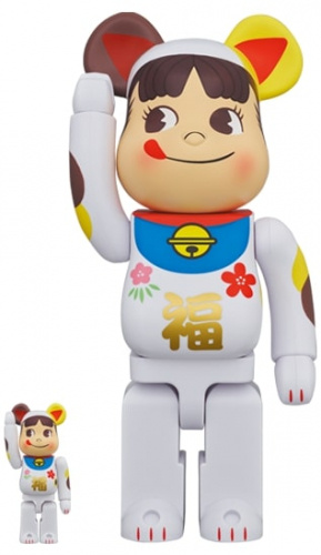 ベアブリック 400％ BE@RBRICK 招き猫 ペコちゃん 福 100％ ＆ 400％