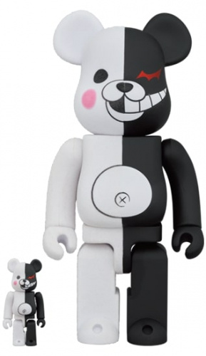 ベアブリック 400％ BE@RBRICK モノクマ ラバーコート＆フロッキー Ver. 100％ & 400％