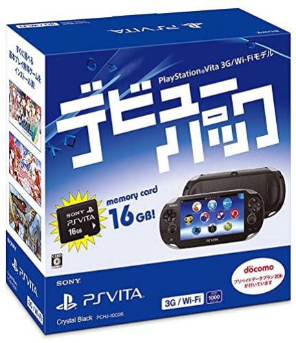 [PSV]PlayStation Vita デビューパック 3G/Wi-Fiモデル クリスタル・ブラック