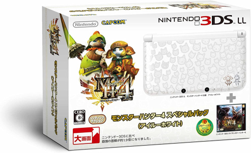 [3DS]ニンテンドー3DS LL 本体 モンスターハンター4 スペシャルパック (アイルーホワイト)(3DS LL本体同梱版)(SPR-S-WJCD)