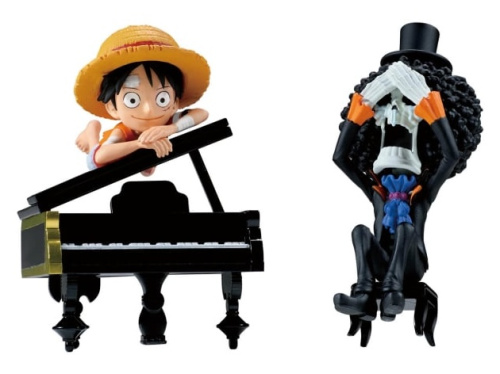 ワンピース ワールドコレクタブルフィギュア ログストーリーズ モンキー・D・ルフィ&ブルック ｢そうですか……!!! 彼は元気ですか………!!!｣