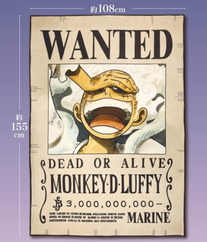 ワンピース モンキー・D・ルフィ 手配書ブランケット