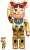 BE＠RBRICK ベアブリック 100％ ＆ 400％ 招き猫 ペコちゃん 金メッキ弐