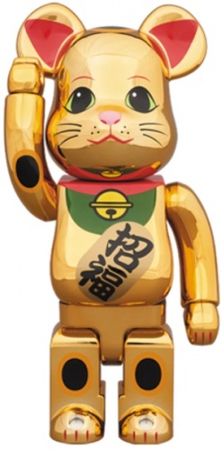 BE＠RBRICK ベアブリック 400％ 招き猫 金メッキ 伍