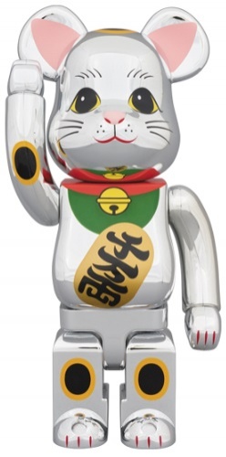 BE＠RBRICK ベアブリック 400％ 招き猫 銀メッキ参