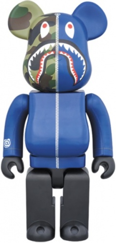 BE＠RBRICK ベアブリック 400％ 1st CAMO SHARK NAVY