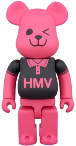 BE＠RBRICK ベアブリック 400％ HMV BLACK POLO 25th Anniversary Ver.