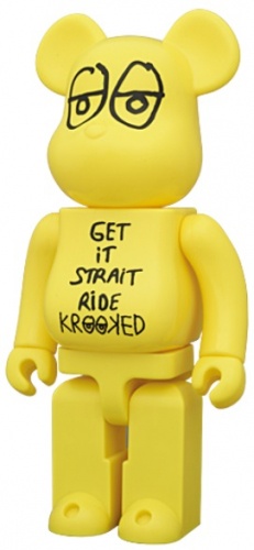 BE＠RBRICK ベアブリック 400％ KROOKED SKATEBOARDS by Mark Gonzales