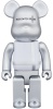 BE＠RBRICK ベアブリック 400％ MEDICOM TOY PLUS SILVER