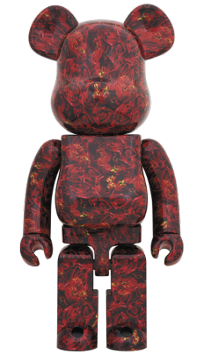 ベアブリック 1000％ BE@RBRICK M / mika ninagawa LEATHER ROSE 蜷川 実花