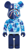 ベアブリック 1000％ BAPE(R) CAMO SHARK BE@RBRICK ブルー