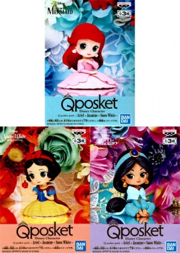 Disney Character Q posket petit Ariel・Jasmine・Snow White 全3種