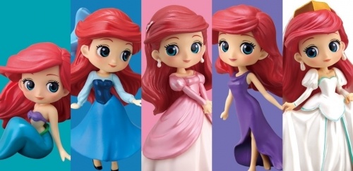 Disney Character Q posket petit Story of The Little Mermaid アリエル 全5種