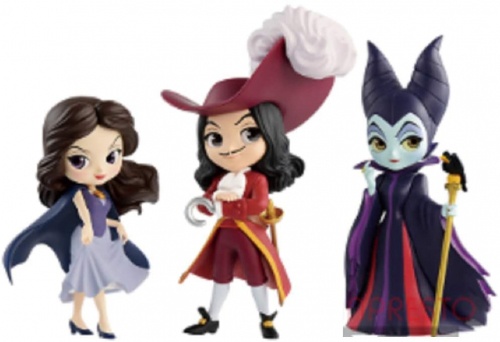 Disney Characters Q posket petit Villains Ⅱ 全3種 (ヴァネッサ フック船長 マレフィセント)