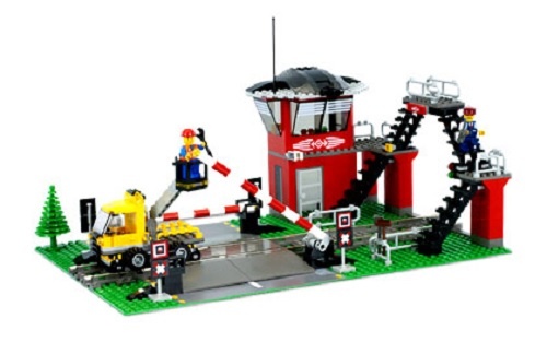 LEGO 10128 列車の踏切