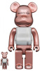 ベアブリック 400％ BE@RBRICK MEDICOM TOY PLUS PINK GOLD CHROME Ver. 100％ ＆ 400％