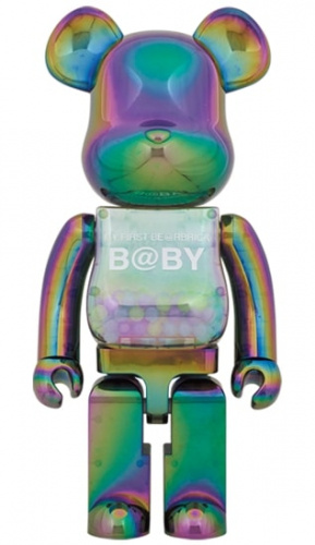 ベアブリック 1000％ BE@RBRICK MY FIRST BE@RBRICK BABY CLEAR BLACK CHROME Ver.