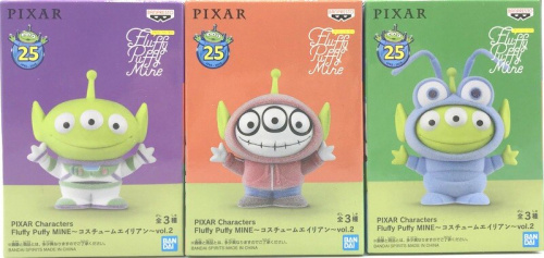 PIXAR Characters Fluffy Puffy MINE ～コスチュームエイリアン～vol.2 全3種セット