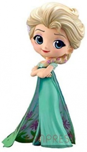 Q posket Disney Character Elsa Frozen Fever Design エルサ B.レアカラーver.