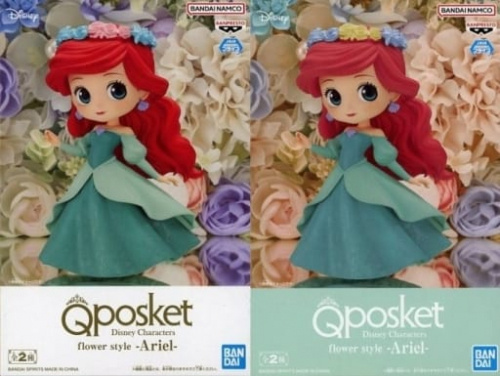 Q posket Disney Characters flower style Ariel アリエル 全2種セット
