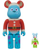 BE＠RBRICK ベアブリック 400％ Disney・PIXAR Christmas Party 2013 Happyくじ 特賞 サリー サンタ Ver. & 100％ マイク・ワゾウスキ サンタ Ver.