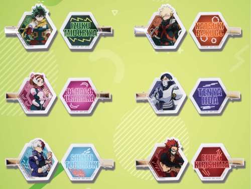 僕のヒーローアカデミア アクリル前髪クリップ 全6種セット