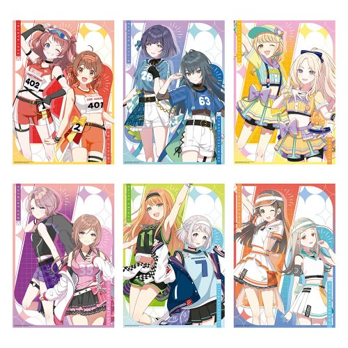 一番くじ 学園アイドルマスター Part2 D賞 描きおろし A3クリアポスター 全6種セット
