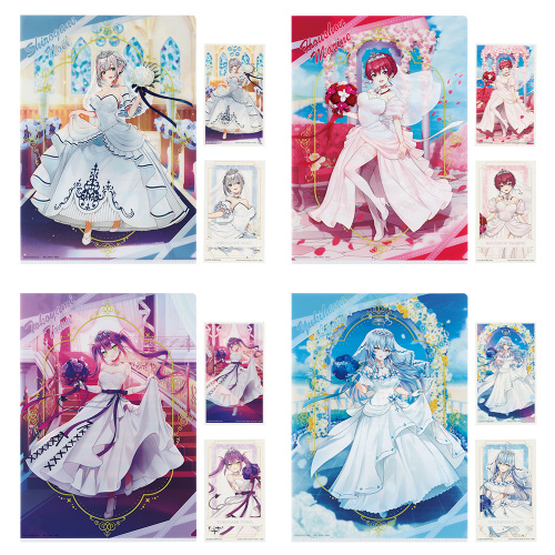 一番くじ ホロライブ ～Wedding Dress Style～ クリアファイル＆ステッカー賞 クリアファイル＆ステッカー 全4種セット