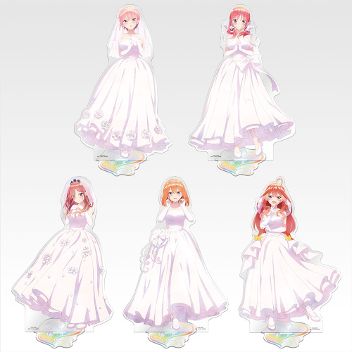一番くじ 五等分の花嫁＊ ～五つ子より愛をこめて～ F賞 ビッグアクリルスタンド （ウェディングイラスト） 全5種セット
