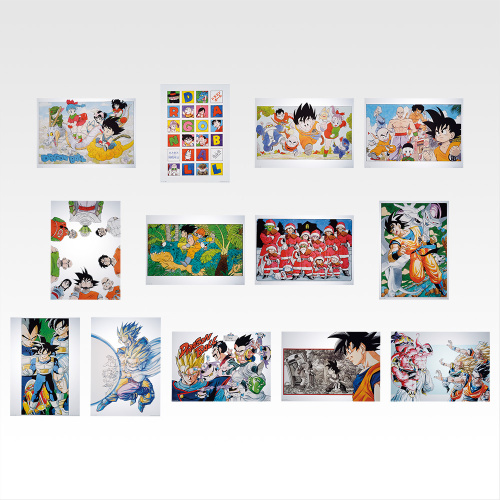 一番くじ DRAGON BALL 40th ～其之一～ H賞 鳥山明カラーイラストクリアポスター 全13種セット