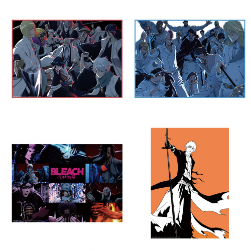 一番くじ BLEACH 千年血戦篇 OP.1 D賞 クリアポスター 全4種セット