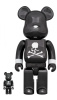 ベアブリック 400％ BE@RBRICK mastermind JAPAN BLACK CHROME Ver. 100％ & 400％