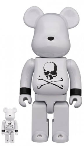 ベアブリック 400％ BE@RBRICK mastermind JAPAN WHITE CHROME Ver. 100％ & 400％